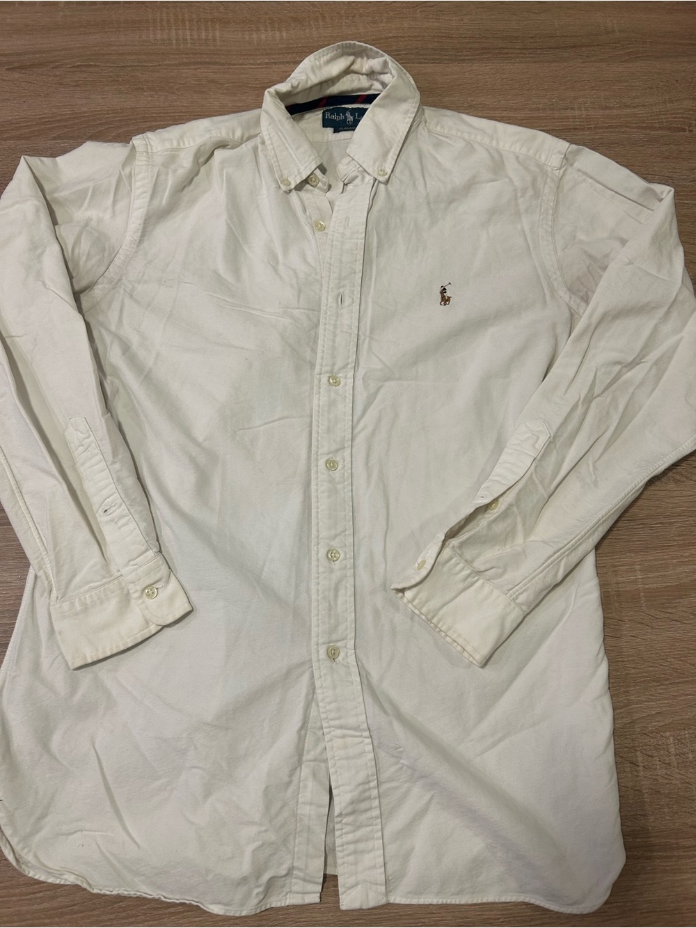 Ralph Lauren Cream Cotton Button-Down Men's Shirt